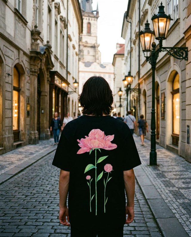Pink Peony tee